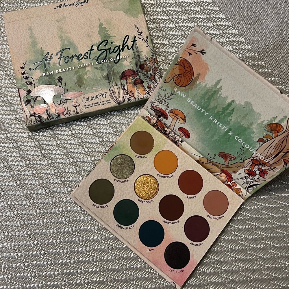 Raw Beauty Kristi X Colourpop At Forest Sight Eyeshadow Palette - Limited